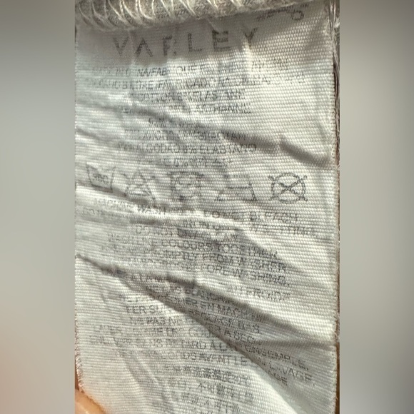 Varley Sweatshirt Atlas Mockneck Size Small Beige Pockets Zipper Sides Comfort - Picture 11 of 11